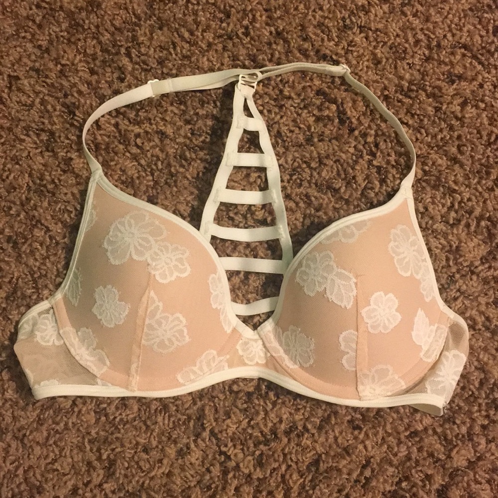 VS Pink Lightly Lined Racer Back Bra